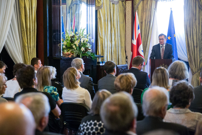 Promocja wydanej przez IPN książki Marka Wierzbickiego o Kazimierzu Sabbacie – Londyn, 20 lipca 2019. Fot. S.Kasper (IPN)