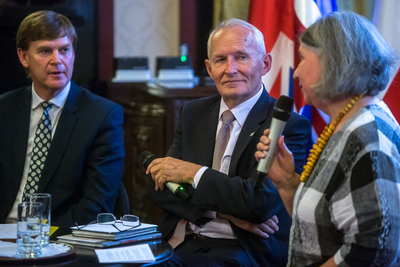 Promocja wydanej przez IPN książki Marka Wierzbickiego o Kazimierzu Sabbacie – Londyn, 20 lipca 2019. Fot. S.Kasper (IPN)