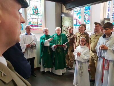 Odsłonięcie tablicy poświęconej żołnierzom 2 Korpusu Polskiego – Londyn, 21 lipca 2019. Fot. Sławek Kasper (IPN)