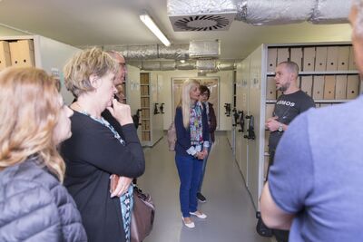 Uczestnicy seminarium „Poland in the Heart of European History” z wizytą w Archiwum IPN – 23 lipca 2019. Fot. Katarzyna Adamów (IPN)