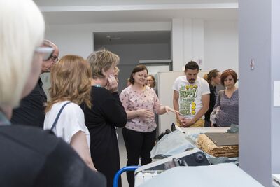 Uczestnicy seminarium „Poland in the Heart of European History” z wizytą w Archiwum IPN – 23 lipca 2019. Fot. Katarzyna Adamów (IPN)