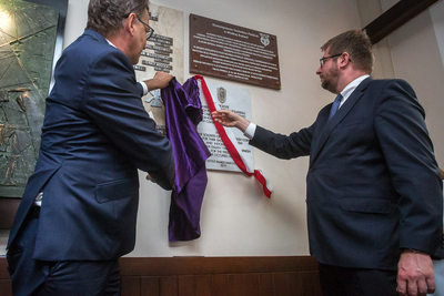 Odsłonięcie tablicy poświęconej żołnierzom 2 Korpusu Polskiego – Londyn, 21 lipca 2019. Fot. Sławek Kasper (IPN)