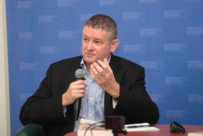 Spotkanie z prof. Markiem Chodakiewiczem – Warszawa, 29 lipca 2019. Fot. Piotr Życieński (IPN)