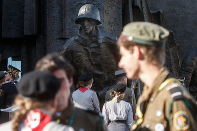 Uroczysta polowa Msza Święta i Apel Poległych przy Pomniku Powstania Warszawskiego – Warszawa, 31 lipca 2019. Fot. Sławek Kasper (IPN).