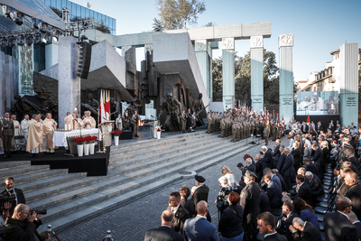Uroczysta polowa Msza Święta i Apel Poległych przy Pomniku Powstania Warszawskiego – Warszawa, 31 lipca 2019. Fot. Sławek Kasper (IPN).