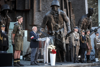 Uroczysta polowa Msza Święta i Apel Poległych przy Pomniku Powstania Warszawskiego – Warszawa, 31 lipca 2019. Fot. Sławek Kasper (IPN).