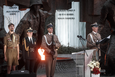 Uroczysta polowa Msza Święta i Apel Poległych przy Pomniku Powstania Warszawskiego – Warszawa, 31 lipca 2019. Fot. Sławek Kasper (IPN).