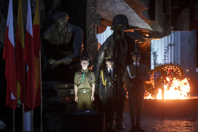 Uroczystości 75. rocznicy wybuchu Powstania Warszawskiego pod Pomnikiem Powstania Warszawskiego – Warszawa, 31 lipca 2019. Fot. Sławek Kasper (IPN).