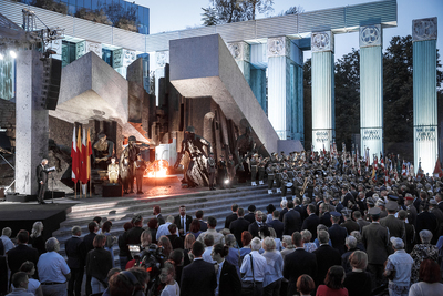 Uroczystości 75. rocznicy wybuchu Powstania Warszawskiego pod Pomnikiem Powstania Warszawskiego – Warszawa, 31 lipca 2019. Fot. Sławek Kasper (IPN).