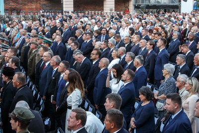 Uroczysta polowa Msza Święta i Apel Poległych przy Pomniku Powstania Warszawskiego – Warszawa, 31 lipca 2019. Fot. Sławek Kasper (IPN).