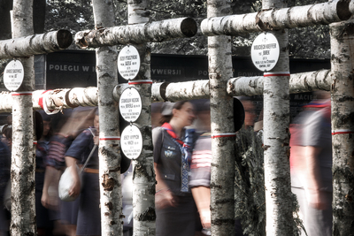 Uroczystości pod pomnikiem Gloria Victis na Powązkach – 1 sierpnia 2019. Fot. Sławek Kasper (IPN)