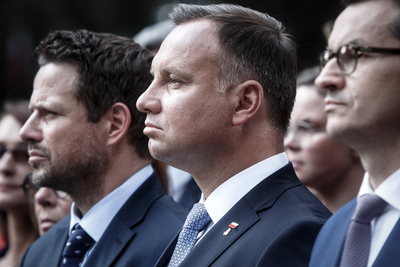 Uroczystości pod pomnikiem Gloria Victis na Powązkach – 1 sierpnia 2019. Fot. Sławek Kasper (IPN)