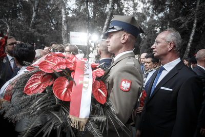 Uroczystości pod pomnikiem Gloria Victis na Powązkach – 1 sierpnia 2019. Fot. Sławek Kasper (IPN)