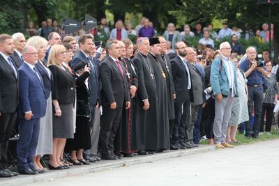 Uroczystości na Cmentarzu Powstańców Warszawy na Woli z udziałem zastępcy prezesa IPN Jana Bastera – 1 sierpnia 2019. Fot. Barbara Kiwała (IPN)