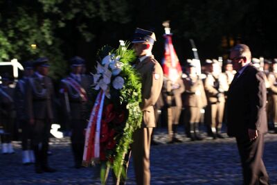 Uroczystości na Cmentarzu Powstańców Warszawy na Woli z udziałem zastępcy prezesa IPN Jana Bastera – 1 sierpnia 2019. Fot. Barbara Kiwała (IPN)