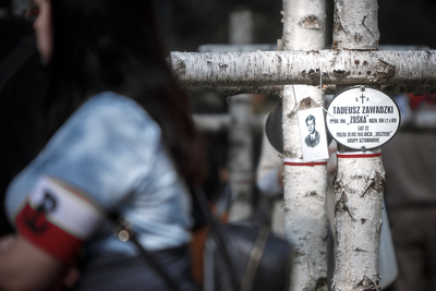 Uroczystości pod pomnikiem Gloria Victis na Powązkach – 1 sierpnia 2019. Fot. Sławek Kasper (IPN)