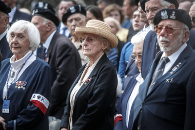 Uroczystości pod pomnikiem Gloria Victis na Powązkach – 1 sierpnia 2019. Fot. Sławek Kasper (IPN)