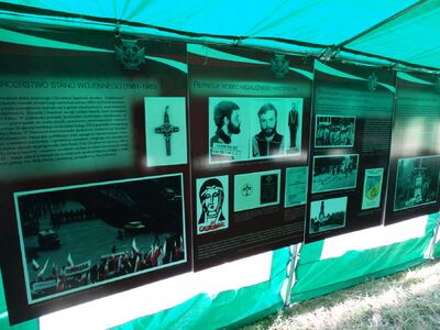 Wystawy IPN prezentowane podczas zlotu ZHR – Rybaki, k/Olsztyna, 3 sierpnia 2019