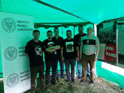 Wystawy IPN prezentowane podczas zlotu ZHR – Rybaki, k/Olsztyna, 3 sierpnia 2019