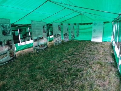 Wystawy IPN prezentowane podczas zlotu ZHR – Rybaki, k/Olsztyna, 3 sierpnia 2019