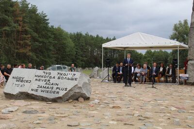 Upamiętnienie 76. rocznicy buntu w obozie zagłady Treblinka II – 2 sierpnia 2019. Fot. Muzeum Treblinka