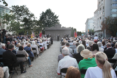 Uroczystość w hołdzie ludności cywilnej Woli – 5 sierpnia 2019. Fot Piotr Życieński (IPN)