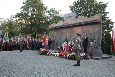 Uroczystość w hołdzie ludności cywilnej Woli – 5 sierpnia 2019. Fot Piotr Życieński (IPN)