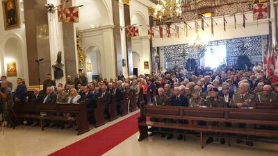 Msza św. w Katedrze Polowej Wojska Polskiego w Warszawie w 75. rocznicę powstania Brygady Świętokrzyskiej NSZ – 11 sierpnia 2019. Fot. Marcin Jurkiewicz (IPN)
