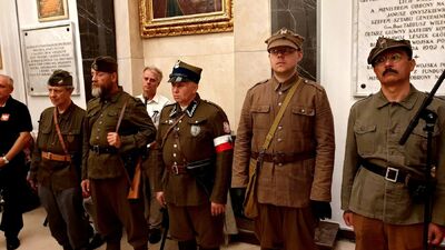 Msza św. w Katedrze Polowej Wojska Polskiego w Warszawie w 75. rocznicę powstania Brygady Świętokrzyskiej NSZ – 11 sierpnia 2019. Fot. Marcin Jurkiewicz (IPN)