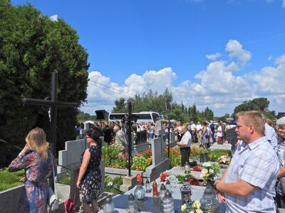 Uroczystości poświęcenia nagrobka chor. Antoniego Dołęgi, żołnierza podziemia antykomunistycznego – 11 sierpnia 2019