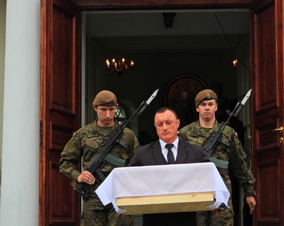 Pogrzeb żołnierzy Wojska Polskiego poległych w sierpniu 1920 r. w Mątwicy – Łomża, 14 sierpnia 2019 fot. Mateusz Niegowski