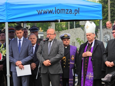 Pogrzeb żołnierzy Wojska Polskiego poległych w sierpniu 1920 r. w Mątwicy – Łomża, 14 sierpnia 2019 fot. Mateusz Niegowski