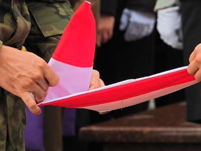 Pogrzeb żołnierzy Wojska Polskiego poległych w sierpniu 1920 r. w Mątwicy – Łomża, 14 sierpnia 2019 fot. Mateusz Niegowski