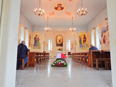 Pogrzeb żołnierzy Wojska Polskiego poległych w sierpniu 1920 r. w Mątwicy – Łomża, 14 sierpnia 2019 fot. Mateusz Niegowski