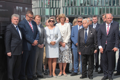 Otwarcie wystawy „Ściany totalitaryzmów. Polska 1939–1945” – Warszawa, 22 sierpnia 2019. Fot. Piotr Życieński (IPN)