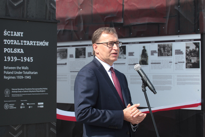 Otwarcie wystawy „Ściany totalitaryzmów. Polska 1939–1945” – Warszawa, 22 sierpnia 2019. Fot. Piotr Życieński (IPN)