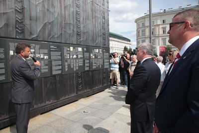 Otwarcie wystawy „Ściany totalitaryzmów. Polska 1939–1945” – Warszawa, 22 sierpnia 2019. Fot. Piotr Życieński (IPN)