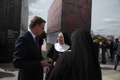 Otwarcie wystawy „Ściany totalitaryzmów. Polska 1939–1945” – Warszawa, 22 sierpnia 2019. Fot. Piotr Życieński (IPN)