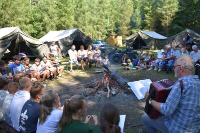 Obóz historycznego IPN-ZHR na Przystanku Historia w Puszczy Kozienickiej, Augustów, 19-24 sierpnia 2019