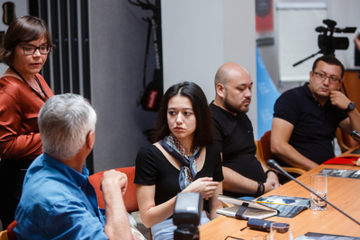 Wizyta dziennikarzy z Uzbekistanu – Warszawa, 28 sierpnia 2019. Fot. Sławek Kasper (IPN)