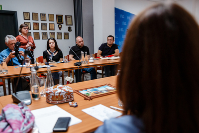 Wizyta dziennikarzy z Uzbekistanu – Warszawa, 28 sierpnia 2019. Fot. Sławek Kasper (IPN)