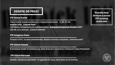 80.rocznica wybuchu II wojny światowej. Działania IPN