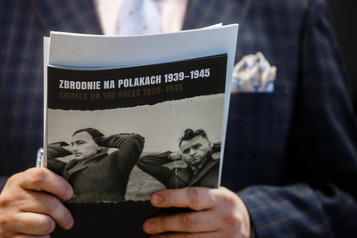 Konferencja prasowa na temat przedsięwzięć IPN związanych z obchodami 80. rocznicy wybuchu II wojny światowej – Warszawa, 29 sierpnia 2019. Fot. Sławek Kasper (IPN)
