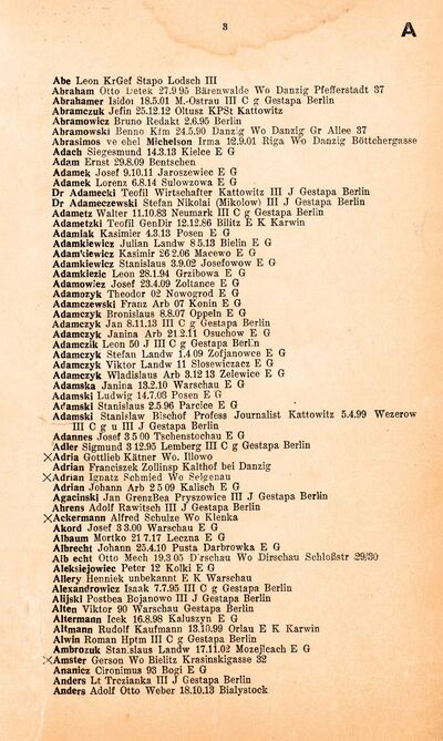 Strona z nazwiskiem katowickiego biskupa Stanisława Adamskiego