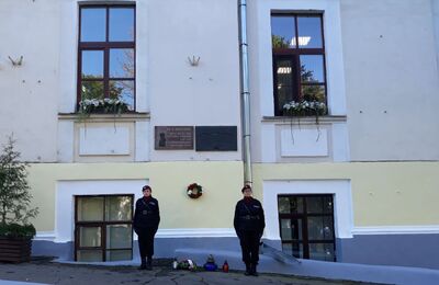 Przed byłą siedzibą NKWD w Twerze – 2 września 2019