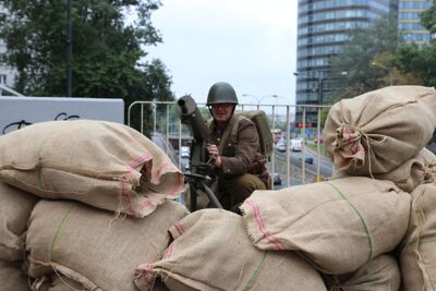 Diorama „Obrona Warszawy we wrześniu 1939 r.” – Warszawa, 3 września 2019. Fot. Łukasz Kaczmarczyk (IPN)