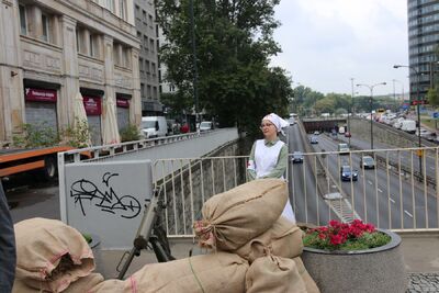 Diorama „Obrona Warszawy we wrześniu 1939 r.” – Warszawa, 3 września 2019. Fot. Łukasz Kaczmarczyk (IPN)