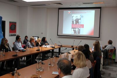 Sędziowie i prokuratorzy – stażyści programu Europejskiej Sieci Szkolenia Kadr Wymiaru Sprawiedliwości z wizytą w IPN – 3 września 2019