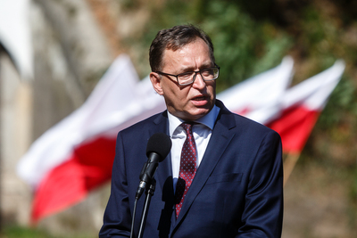 Pogrzeb ofiar niemieckiego terroru na terenie Fortu III – Pomiechówek, 5 września 2019. Fot. Sławek Kasper (IPN)