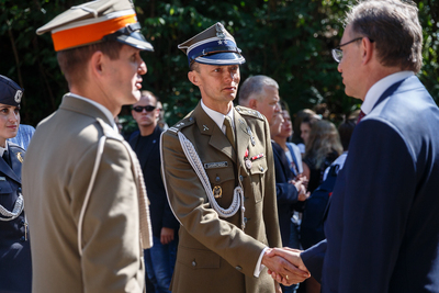 Pogrzeb ofiar niemieckiego terroru na terenie Fortu III – Pomiechówek, 5 września 2019. Fot. Sławek Kasper (IPN)